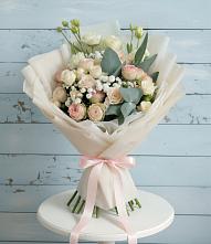 Букет цветов из:  Розы и Лизиантусы в Глинищево