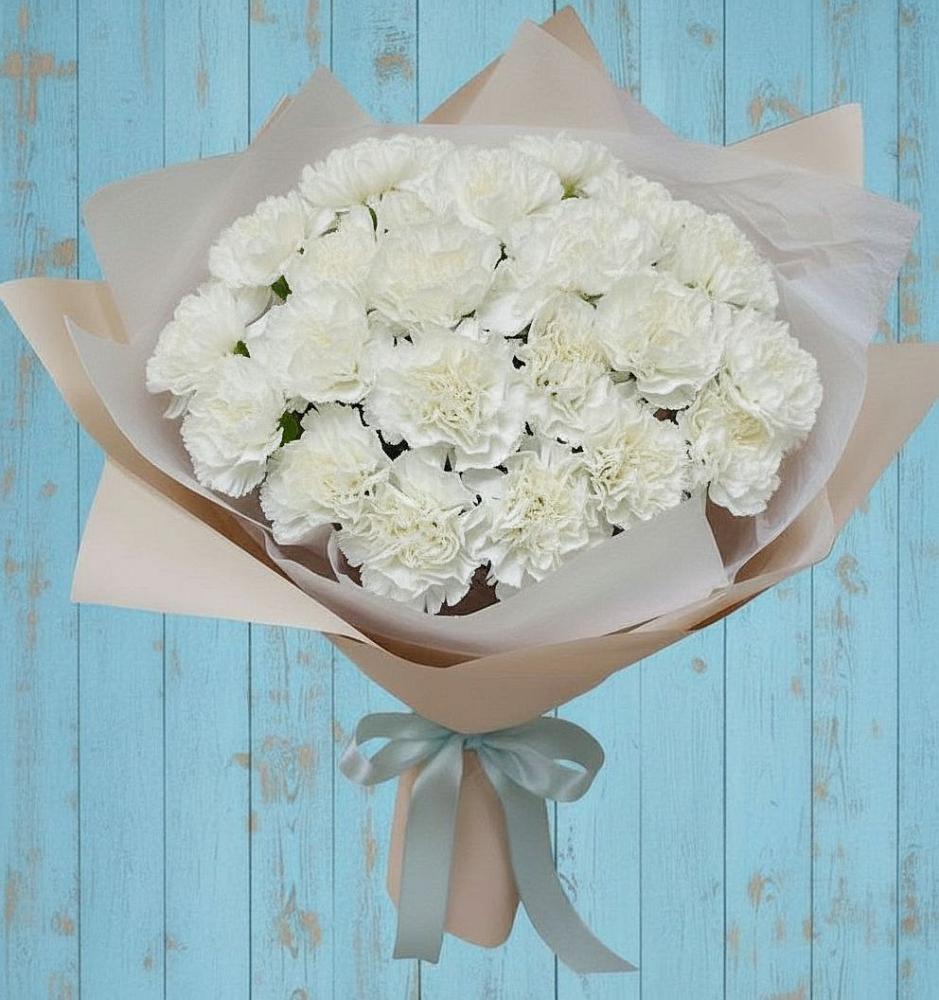 Букет цветов из: Гвоздики в Глинищево