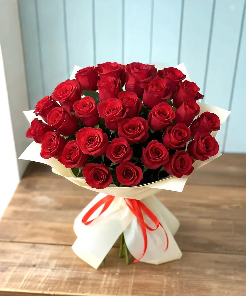 Букет 29 Красных роз в Глинищево