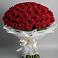 Букет 101 Красная роза Блэк Мэджик в Глинищево