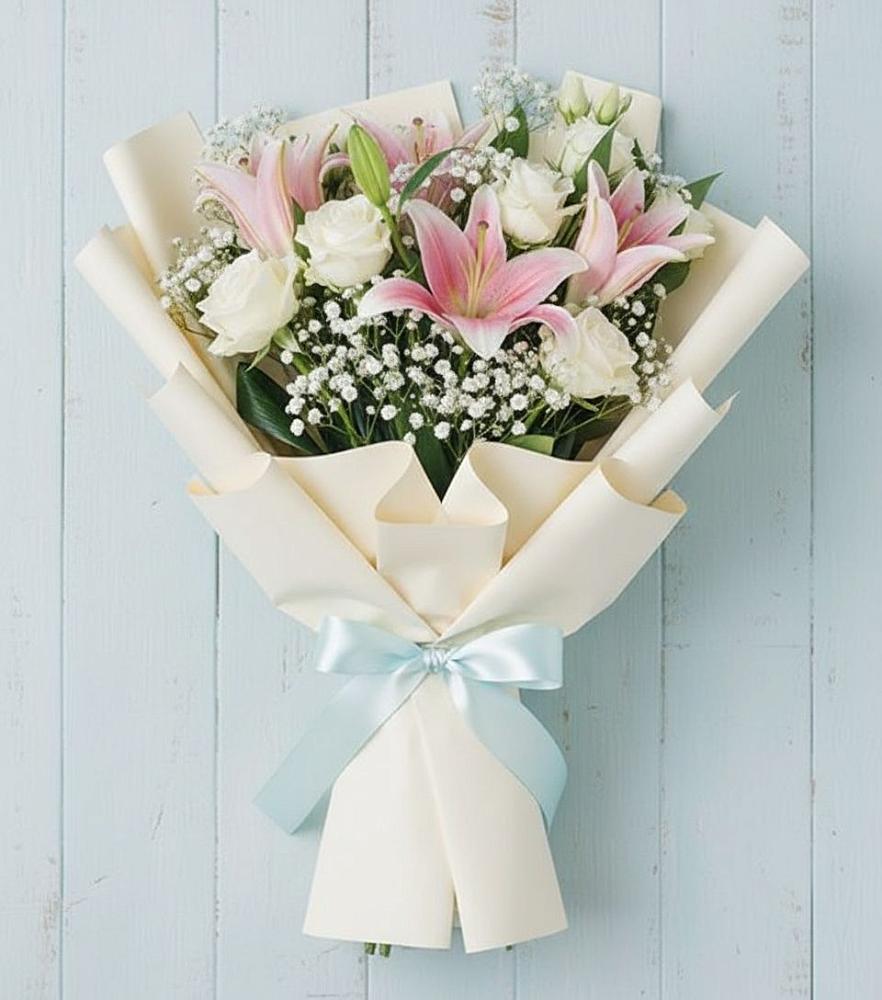 Букет цветов из: Лилии в Глинищево