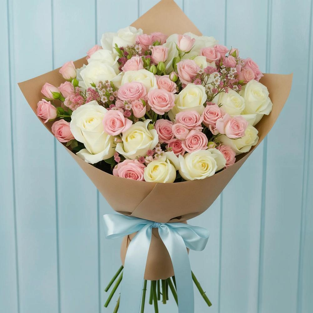 Букет цветов из: Розы в Глинищево