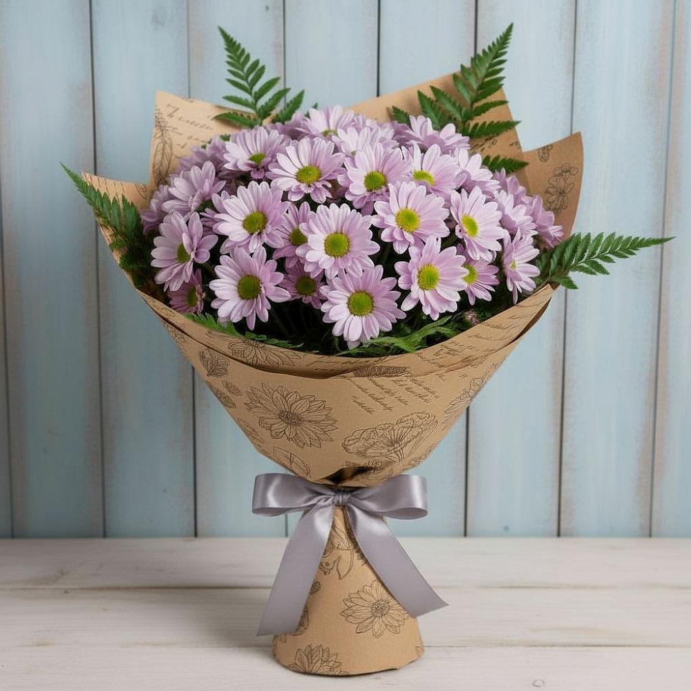 Букет цветов из: Хризантемы в Глинищево