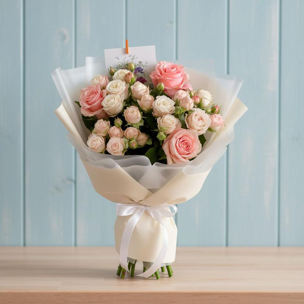 Букет цветов из: Розы в Глинищево