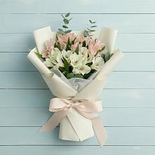 Букет цветов из:  Альстромерии #REPLACE_PRED# Глинищево
