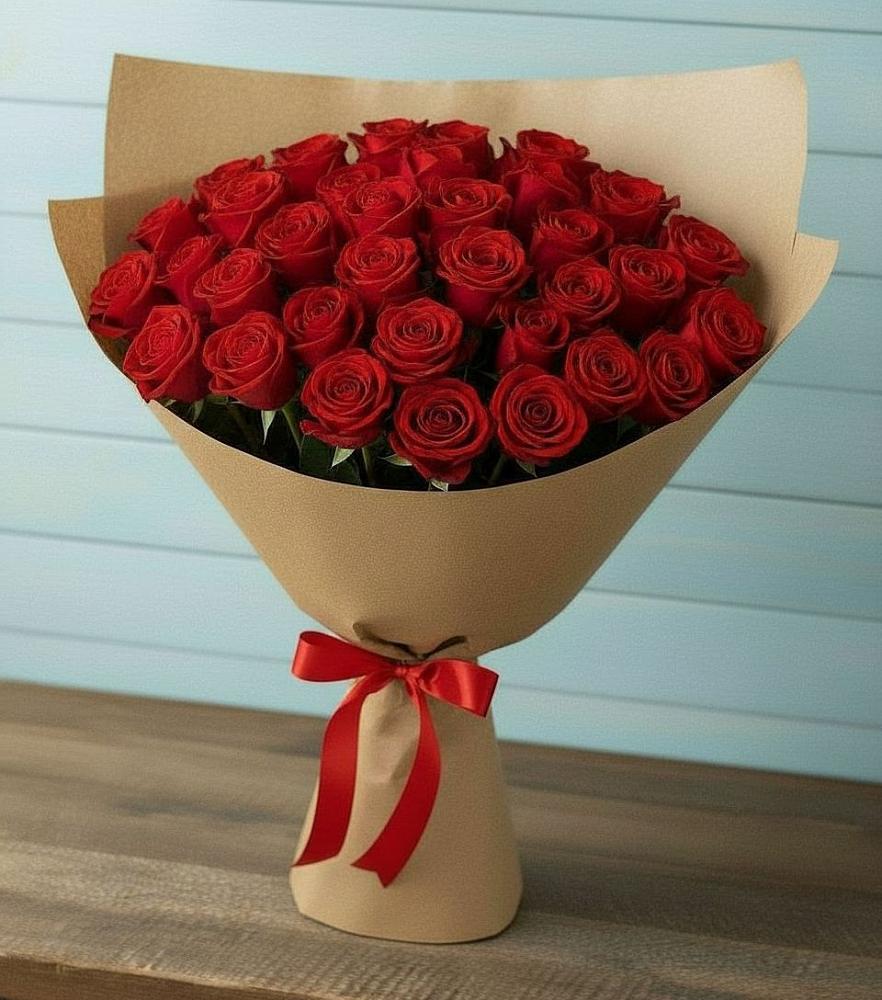 Букет Красные розы Милано в Глинищево