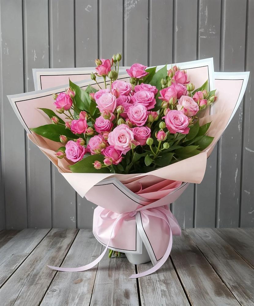Букет Розовый кустик в Глинищево
