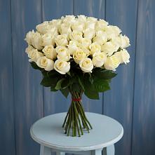 Букет 51 Белая роза Эдлесс Лав #REPLACE_PRED# Глинищево