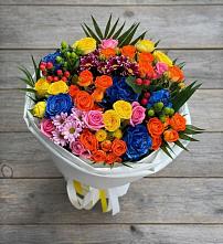 Букет цветов из:  Розы и Хризантемы #REPLACE_PRED# Глинищево
