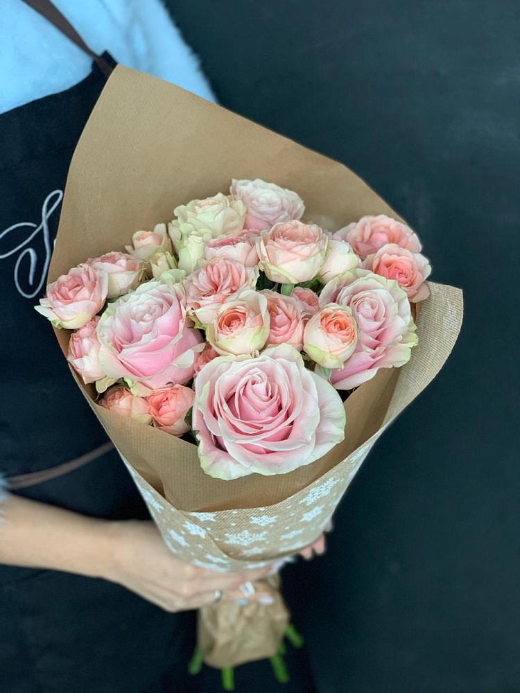 Букет цветов из: Хризантемы и Розы в Глинищево