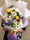 Букет цветов из: Ирисы, Хризантемы и Розы в Глинищево