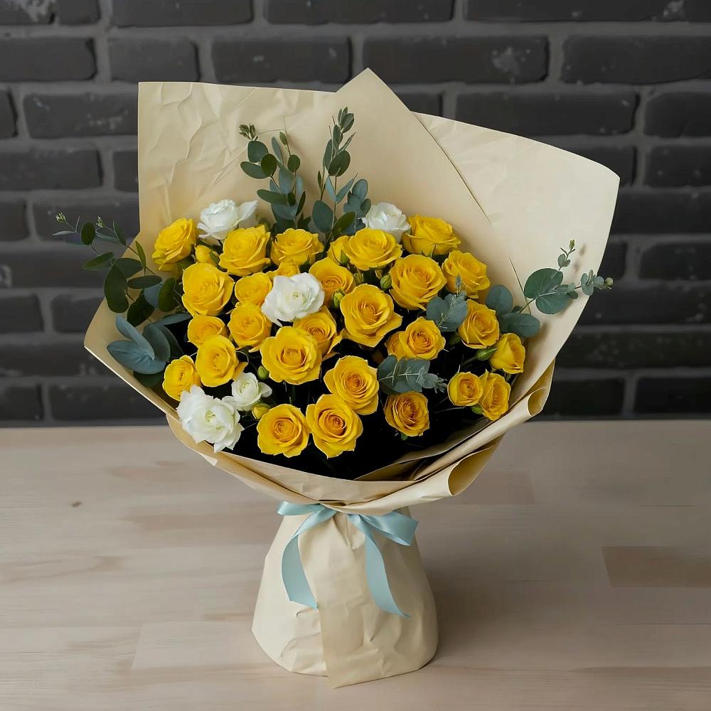 Букет цветов из: Розы в Глинищево