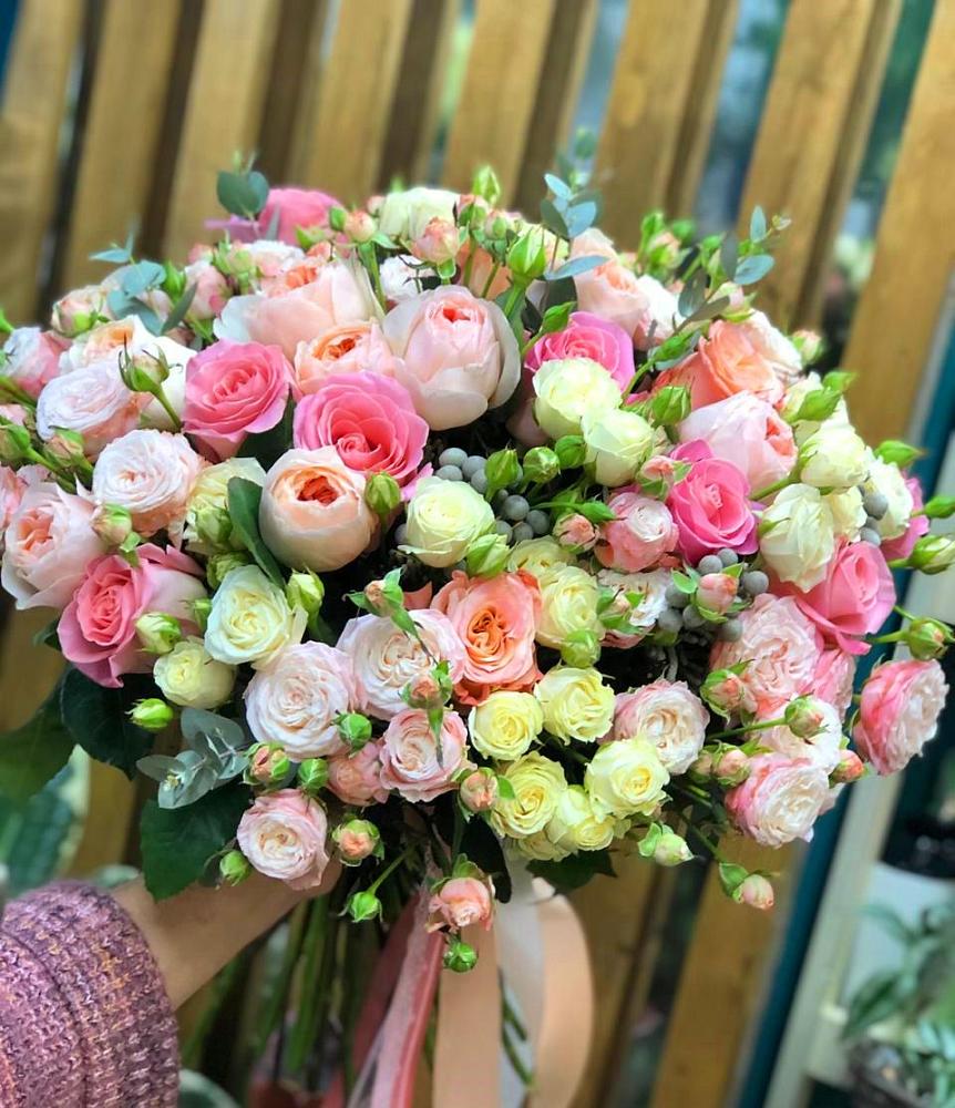 Букет цветов из: Розы в Глинищево