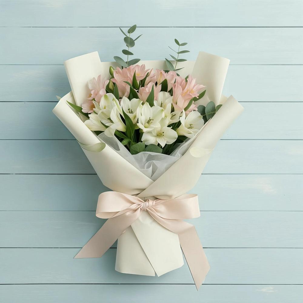 Букет цветов из: Альстромерии в Глинищево