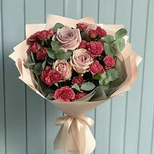 Букет цветов из:  Гвоздики и Розы #REPLACE_PRED# Глинищево