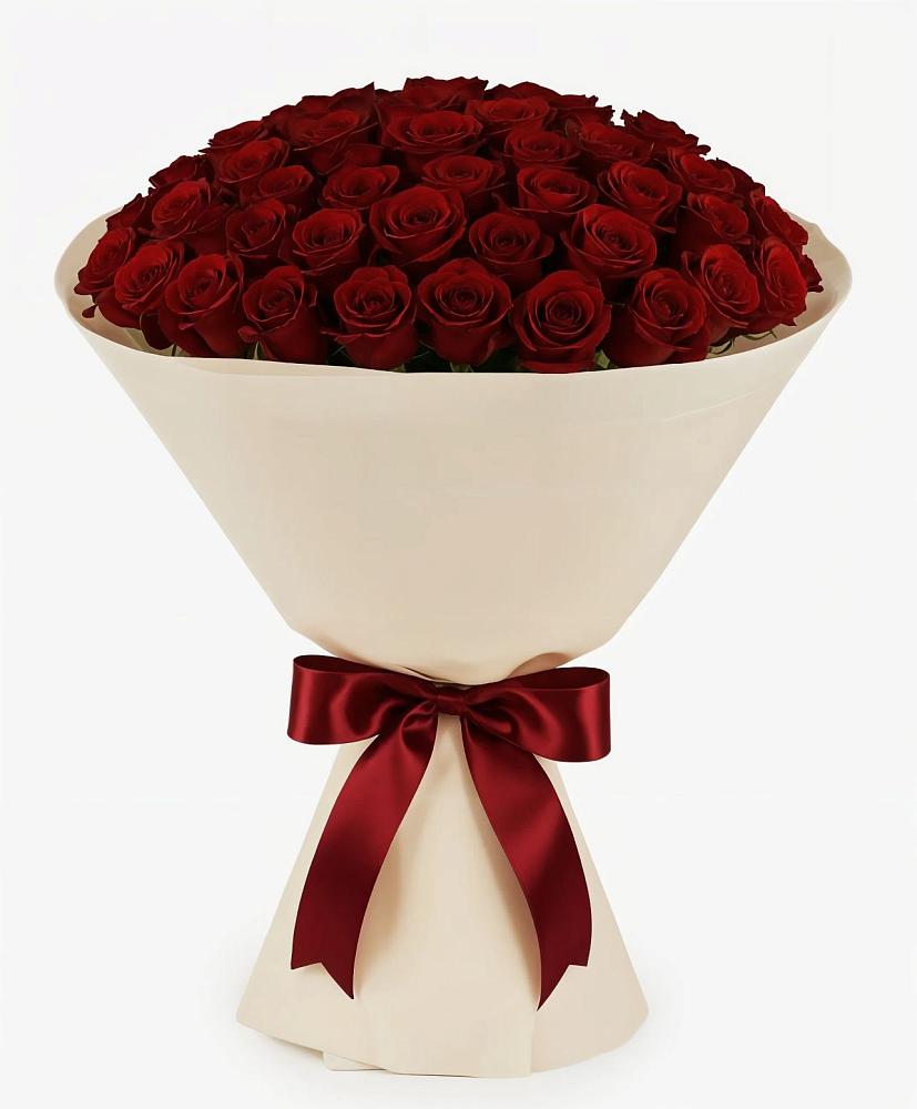 Букет 101 Бордовая роза Блэк Бакарра в Глинищево